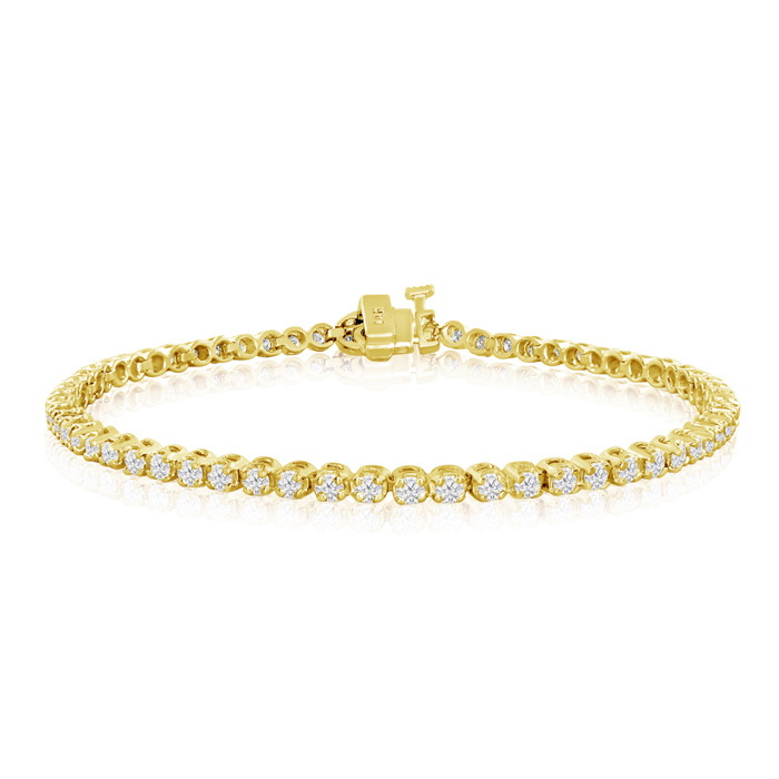 6.5 Inch, 1.83ct Round Based Diamond Tennis Bracelet in ...