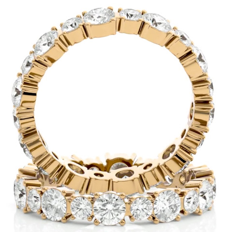 Moissanite Eternity Ring | 2 1/4 Carat Moissanite Eternity Ring Size 6